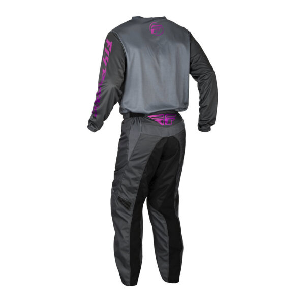 FLY Racing 2024 Youth F-16 Pants - Grey / / Pink Charcoal