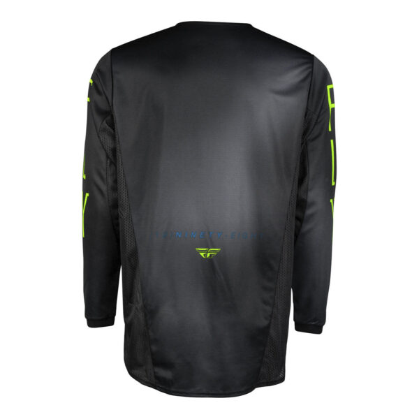 FLY Racing 2024 Youth Kinetic Jersey - Charcoal / / True Blue Neon Green