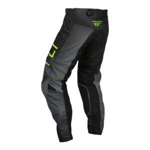 FLY Racing 2024 Youth Kinetic Pants - Charcoal / / True Blue Neon Green