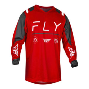 FLY Racing 2024 F-16 Jersey - Red / / White Charcoal  XL
