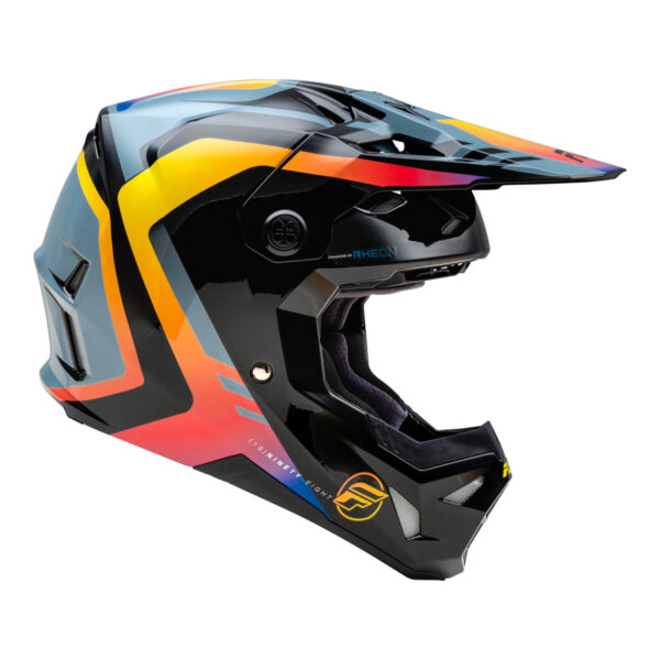 FLY Racing 2024 Formula CP Krypton Helmet - Grey / / Electric Fade Black