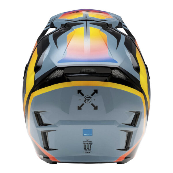 FLY Racing 2024 Formula CP Krypton Helmet - Grey / / Electric Fade Black