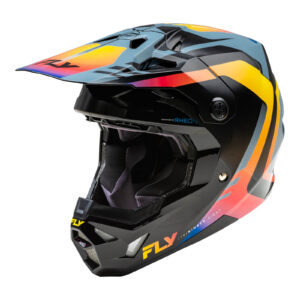 FLY Racing 2024 Formula CP Krypton Helmet - Grey / / Electric Fade Black  XL