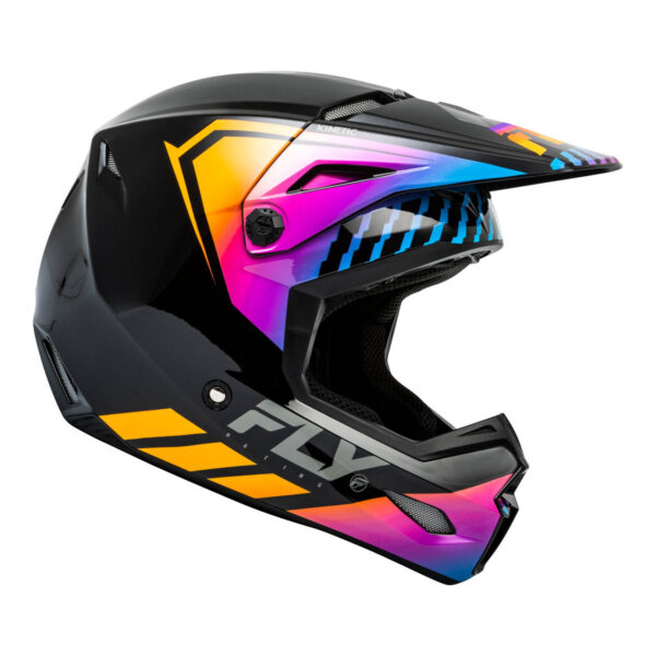 FLY Racing 2024 Youth Kinetic  Menace Helmet - / Sunrise Black  YL