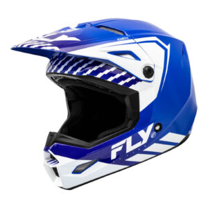 FLY Racing 2024 Kinetic Menace Helmet - Blue / White  L