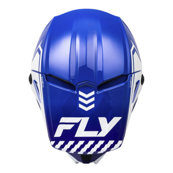 FLY Racing 2024 Kinetic Menace Helmet - Blue / White  L