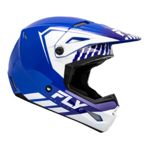 FLY Racing 2024 Youth Kinetic  Menace Helmet - Blue / White  YL