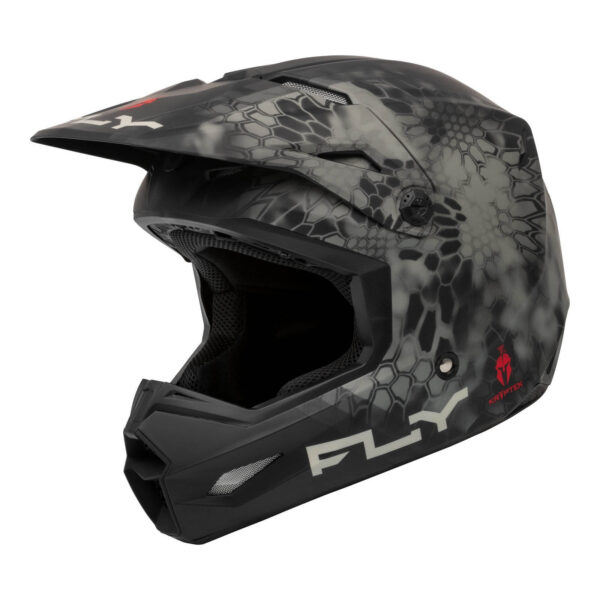 FLY Racing 2024 Kinetic S.E. Kryptek Helmet Matte - Moss Grey / Black