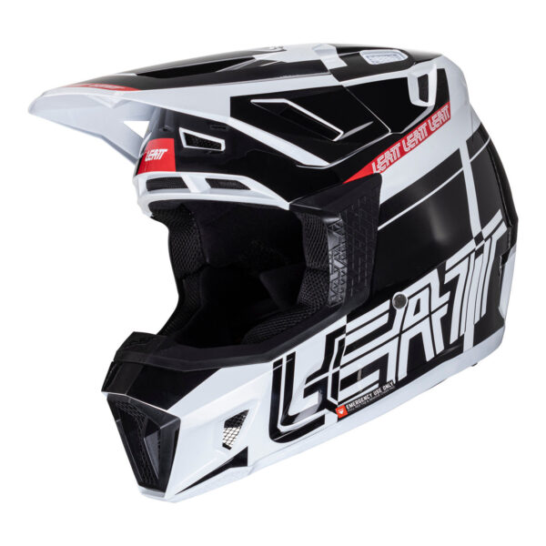 Leatt Helmet Kit Moto 7.5 V24 - Black / White