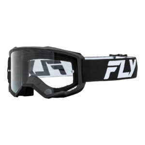 FLY Racing 2024 Focus Goggle - Black / White Clear Lens
