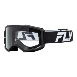 FLY Racing 2024 Youth Focus Goggle - Black / White Clear Lens