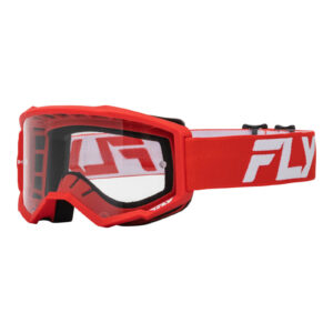 FLY Racing 2024 Focus Goggle - Red / White Clear Lens
