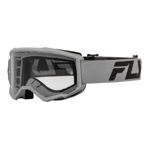 FLY Racing 2024 Focus Goggle - Silver / Charcoal Clear Lens