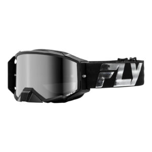 FLY Racing 2024 Zone Elite Goggle - Black / Silver with Silver Mirror / Smoke Le
