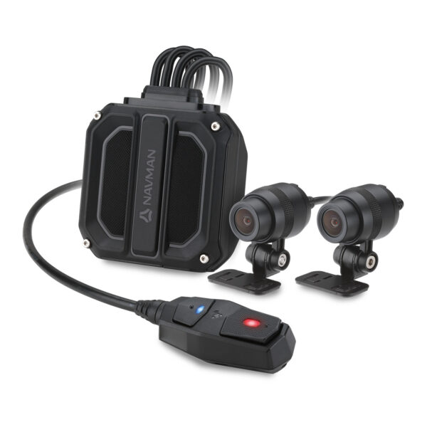 Navman MiVue 820D Motorcycle Dash Cam - Front & Rear Cameras