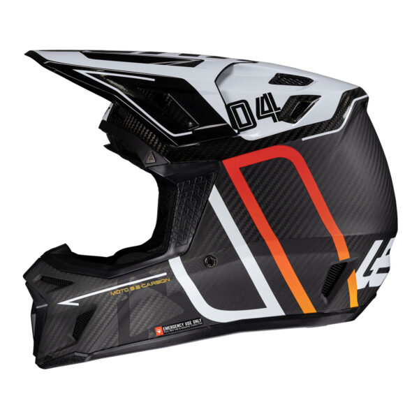 Leatt 2025 9.5 Helmet Kit - Carbon / White (XL/61-62cm)