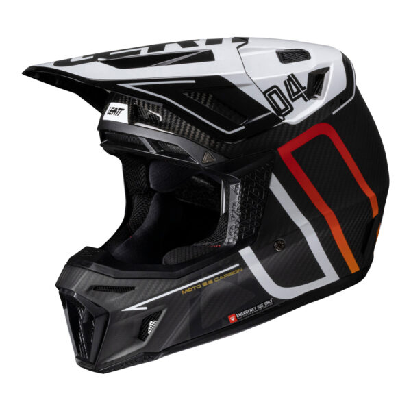 Leatt 2025 9.5 Helmet Kit - Carbon / White (XL/61-62cm)