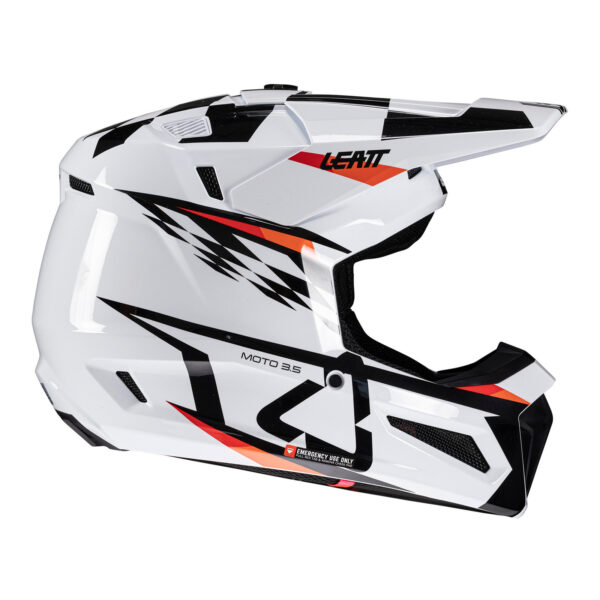 Leatt 2025 3.5 Junior Helmet Kit - White (L/53-54cm)