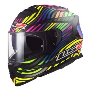 LS2 FF800 Storm II Power Helmet - / Rainbow  06 Matte Black