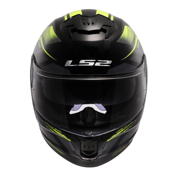 LS2 FF808 Stream II Fury - Black / Hi-Vis 06 Yellow