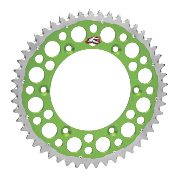 Renthal Sprocket Twinring Green 49T Bi-metal Grooved Packed