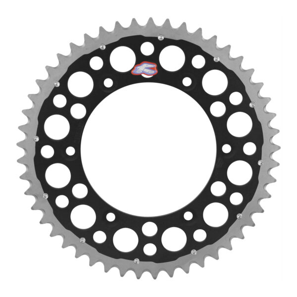 Renthal Sprocket Twinring Black 50T Bi-metal Grooved Packed