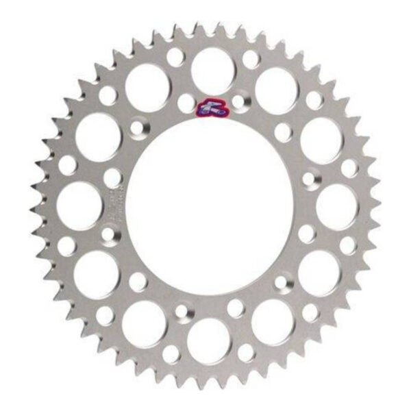 Renthal Sprocket Rear Silver 45T Alloy 7075 T6 Grooved Yamaha