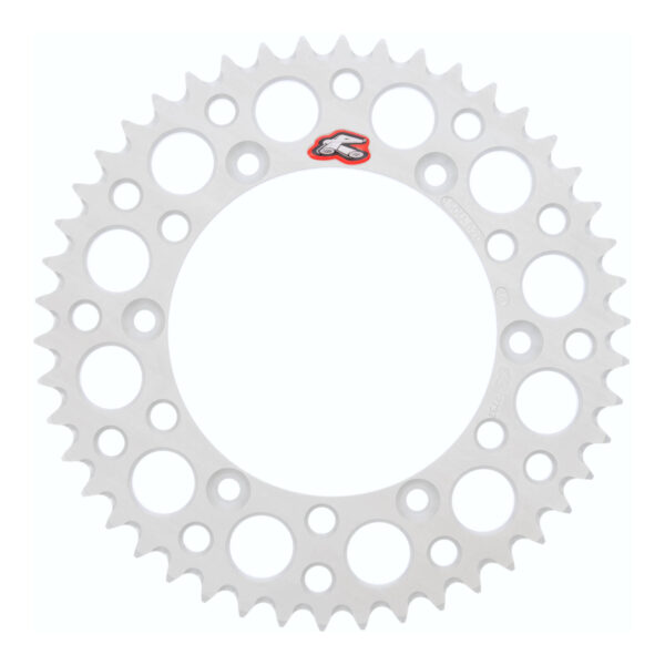 Renthal Sprocket Rear Silver 46T Alloy 7075 T6 Grooved Yamaha