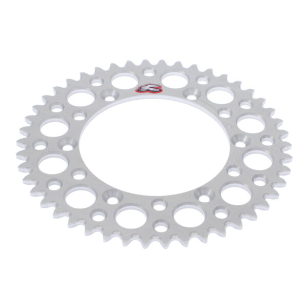 Renthal Sprocket Rear Silver 46T Alloy 7075 T6 Grooved Yamaha
