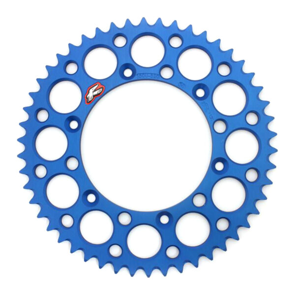 RENTHAL SPROCKET REAR BLU 49T ALLOY 7075 T6 GROOVED