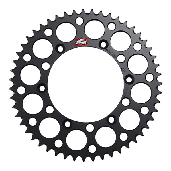 RENTHAL SPROCKET REAR BLK 51T ALLOY 7075 T6 GROOVED