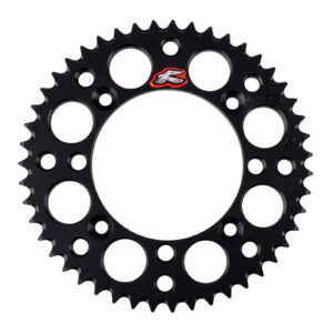RENTHAL SPROCKET REAR BLK 49T ALLOY 7075 T6 GROOVED
