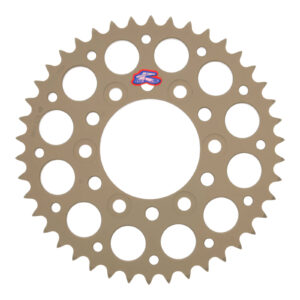 Renthal Sprocket Rear Silver 42T Alloy 7075 T6 Grooved Kawasaki