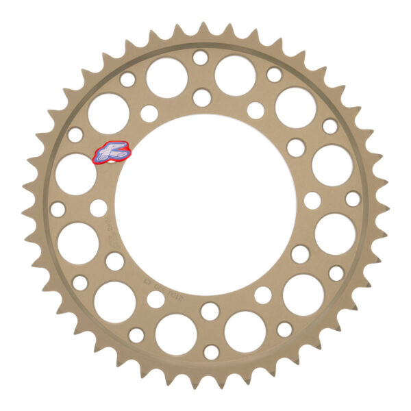 Renthal Sprocket Rear Silver 43T Alloy 7075 T6 Grooved Kawasaki