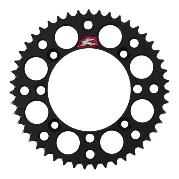 Renthal Sprocket Rear Black 47T Alloy 7075 T6 Grooved