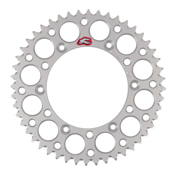 Renthal Sprocket Rear Silver 48T Alloy 7075 T6 Grooved