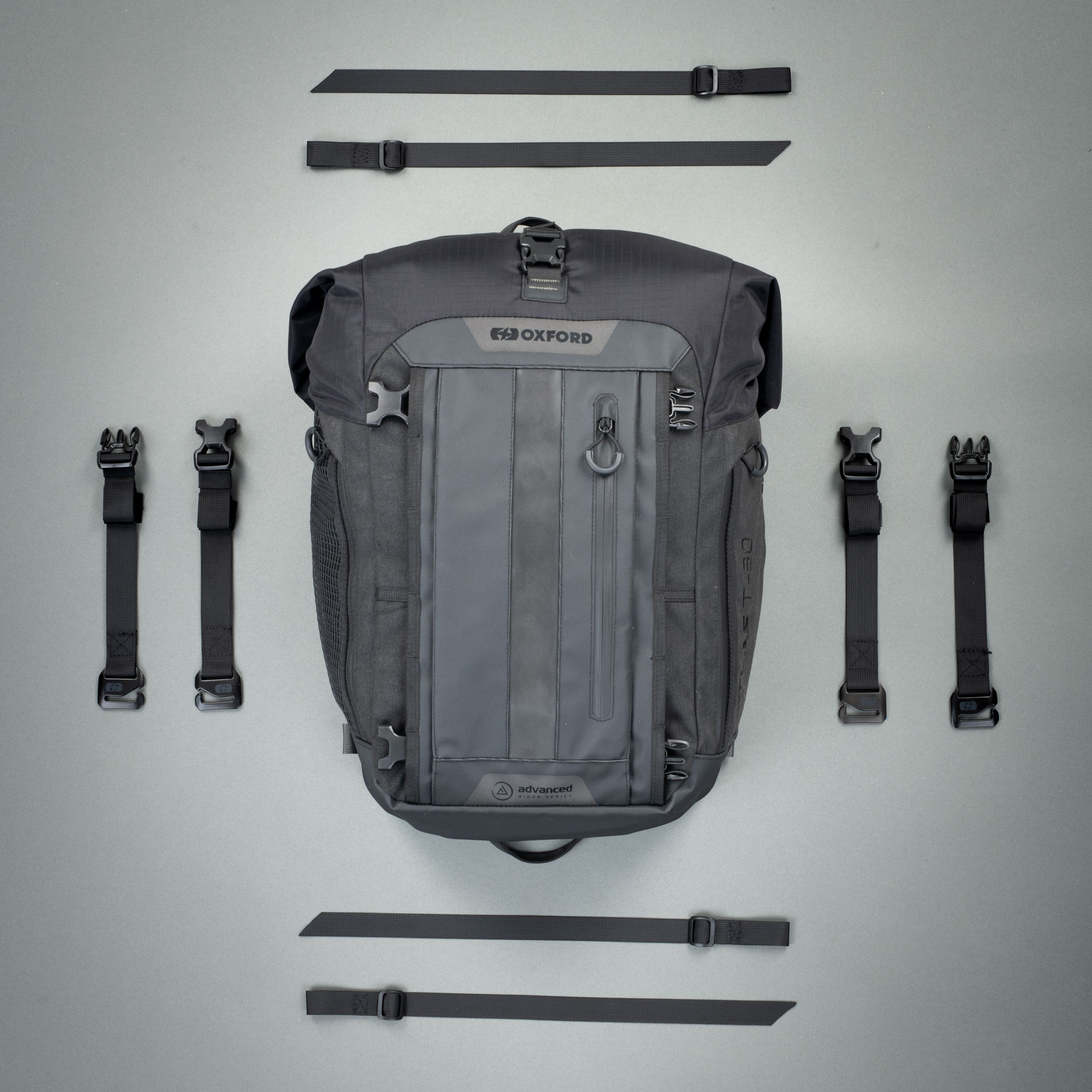OXFORD ATLAS T-20 ADVANCED TOURPACK CHARCOAL/BLK