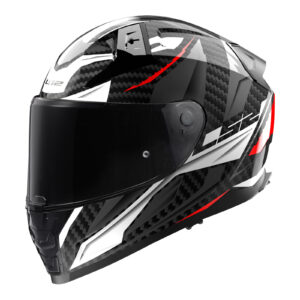 LS2 FF811 Vector II Savage - White / Red / Grey 06 CARBON 3XL