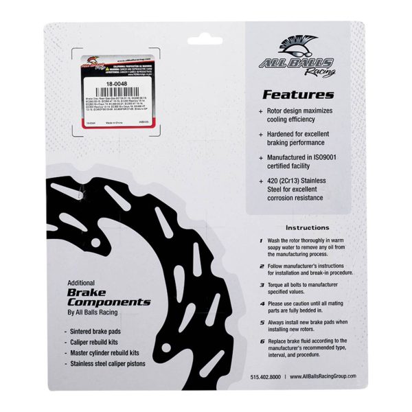 Brake Disc Rear 18-0048