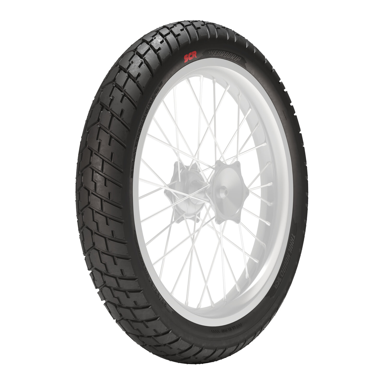 Eurogrip Trailhound SCR 110/70-17 Front Tubeless Radial Tyre (54H Rating)