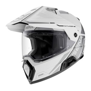 Sena Outlander Smart ADV Dual-Sport Helmet - Gloss White (S)