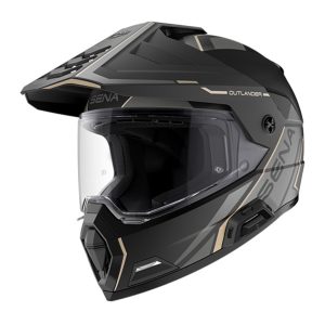 Sena Outlander Smart ADV Dual-Sport Helmet - Matte Black (XL)