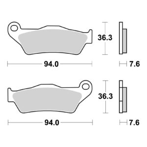 Brembo Upgrade Sinter Front Brake Pads 07BB04SX
