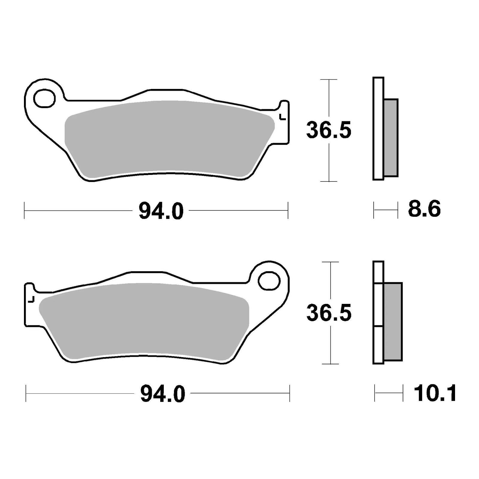 Brembo Prime Sinter Rear Brake Pads 07BB28SP