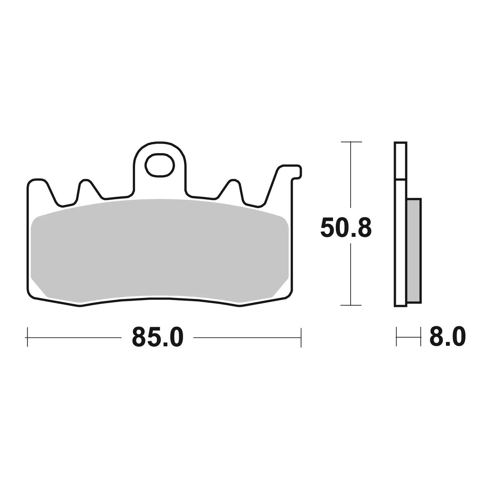 Brembo Prime Sinter Front Brake Pads 07BB38SA