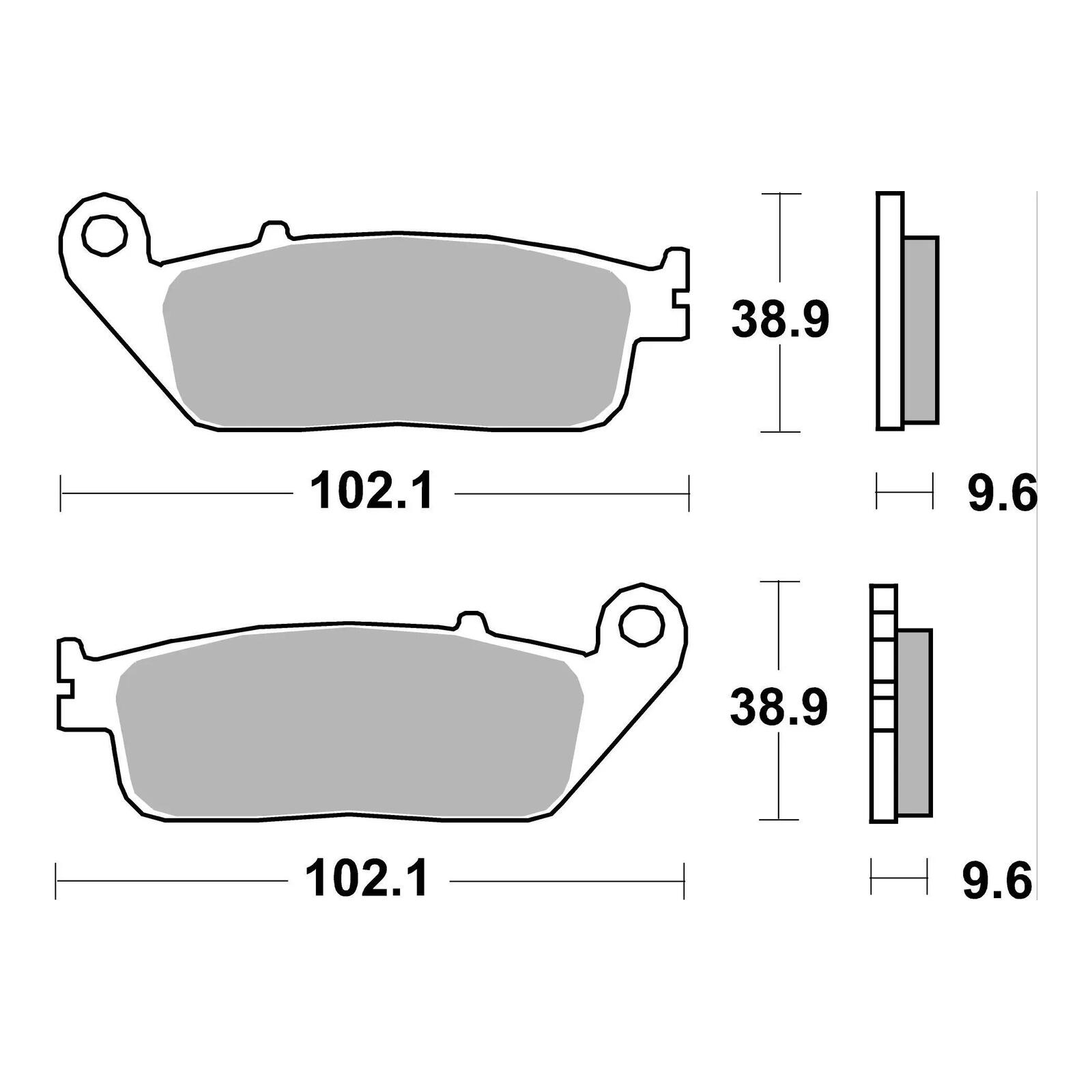 Brembo Prime Sinter Front Brake Pads 07HO41SA