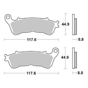 Brembo Prime Sinter Front Brake Pads 07HO57SA