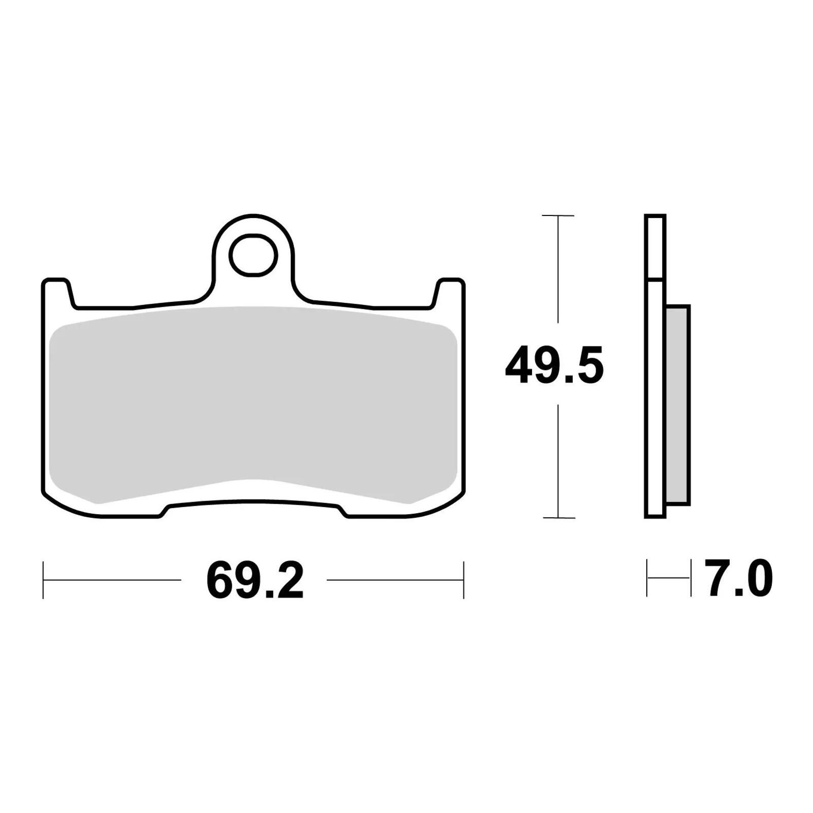Brembo Prime Sinter Front Brake Pads 07KA23SA