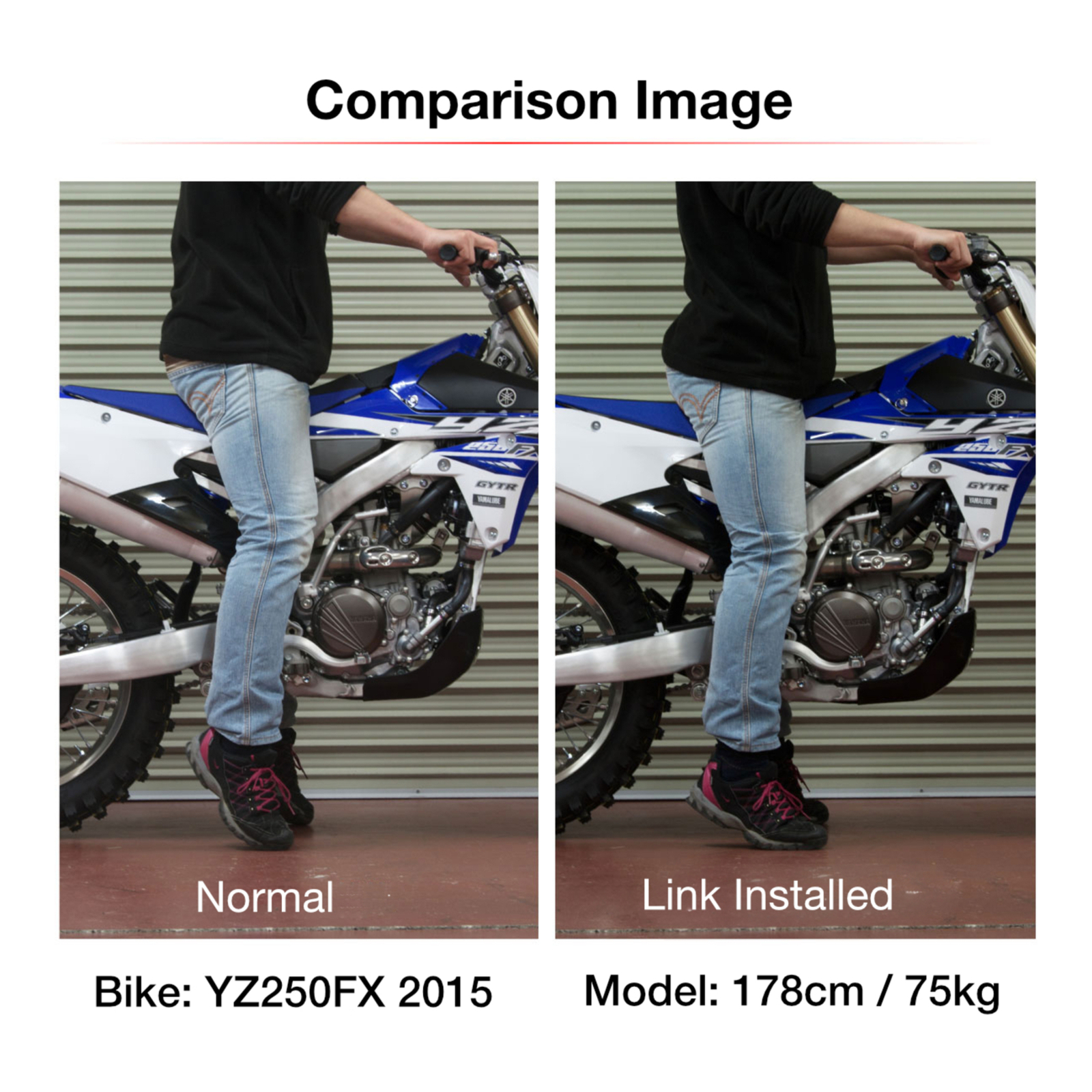 Zeta RSL-LowDown -32mm CRF450R '21-, CRF450RX '21- Red
