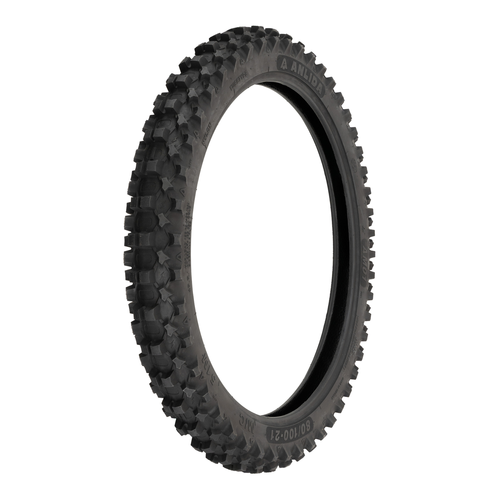 Anlida AM01 80/100-21 Front & 110/90-19 Rear Tyre Set (NHS)
